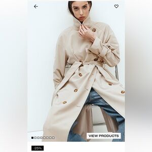 H&M double-breasted trench coat